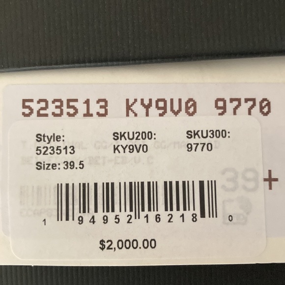 New Authentic womens Gucci knee hi boot size 39.5 size 9.5 US - Picture 8 of 9